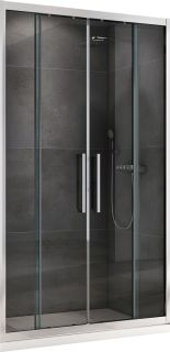 Душевая дверь ABBER Schwarzer Diamant 160см хром AG33160H